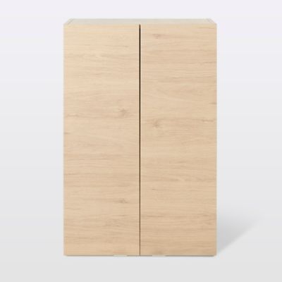 Armoire de salle de bains effet chêne l.60 x H.90 x P.36 cm, GoodHome Imandra