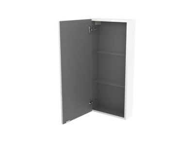 Armoire de salle de bains faible profondeur blanc brillant l.40 x H.90 x P.15 cm, GoodHome Imandra