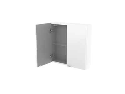 Armoire de salle de bains faible profondeur blanc brillant l.60 x H.60 x P.15 cm, GoodHome Imandra