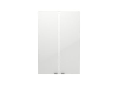 Armoire de salle de bains faible profondeur blanc brillant l.60 x H.90 x P.15 cm, GoodHome Imandra