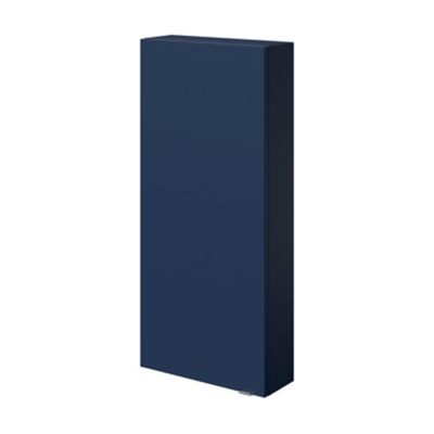 Armoire de salle de bains faible profondeur bleu nuit mat l.40 x H.90 x P.15 cm, GoodHome Imandra