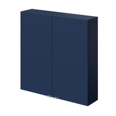 Armoire de salle de bains faible profondeur bleu nuit mat l.60 x H.60 x P.15 cm, GoodHome Imandra
