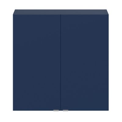 Armoire de salle de bains faible profondeur bleu nuit mat l.60 x H.60 x P.15 cm, GoodHome Imandra