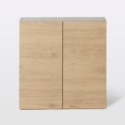 Armoire de salle de bains faible profondeur effet chêne l.60 x H.60 x P.15 cm, GoodHome Imandra