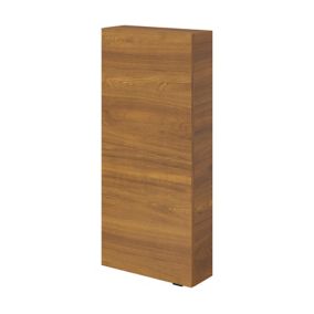 Armoire de salle de bains faible profondeur effet noyer l.40 x H.90 x P.15 cm, GoodHome Imandra
