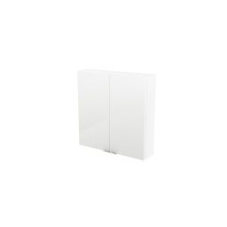 Armoire de salle de bains faible profondeur GoodHome Imandra blanc L.60 x H.60 x P.15 cm