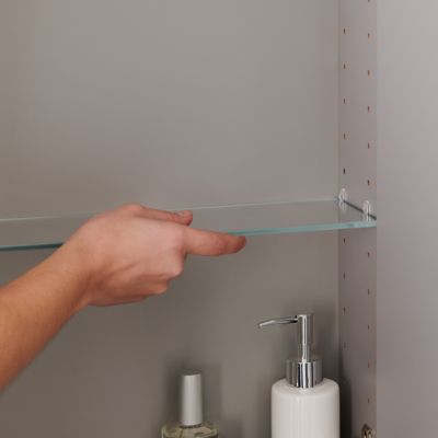 Armoire de salle de bains faible profondeur GoodHome Imandra gris taupé L.60 x H.90 x P.15 cm
