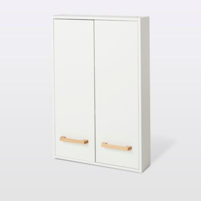 Armoire de salle de bains faible profondeur GoodHome Ladoga blanc L. 60 x H. 90 x P. 15 cm