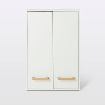 Armoire de salle de bains faible profondeur GoodHome Ladoga blanc L. 60 x H. 90 x P. 15 cm