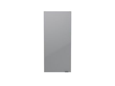 Armoire de salle de bains faible profondeur gris brillant l.40 x H.90 x P.15 cm, GoodHome Imandra