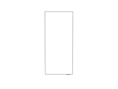 Armoire de salle de bains faible profondeur gris brillant l.40 x H.90 x P.15 cm, GoodHome Imandra