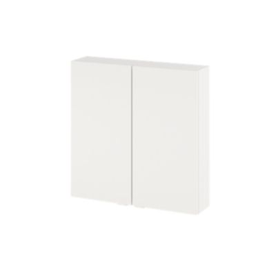 Armoire de salle de bains faible profondeur l.60 x H.60 x P.15 cm, blanc mat, Imandra Castorama