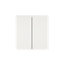 Armoire de salle de bains faible profondeur l.60 x H.60 x P.15 cm, blanc mat, Imandra