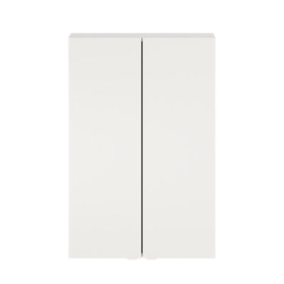 Armoire de salle de bains faible profondeur l.60 x H.90 x P.15 cm, blanc mat, Imandra