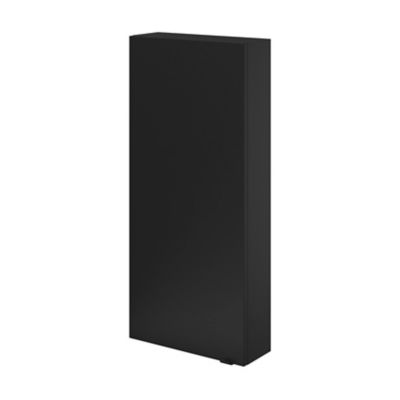 Armoire de salle de bains faible profondeur noir mat l.40 x H.90 x P.15 cm, GoodHome Imandra