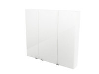 Armoire de salle de bains GoodHome Imandra blanc L.100 x H.90 x P.15 cm