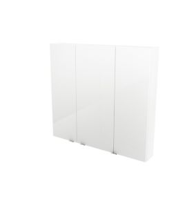 Armoire de salle de bains GoodHome Imandra blanc L.100 x H.90 x P.15 cm