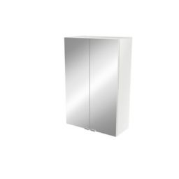 Armoire de salle de bains GoodHome Imandra blanc miroir L.60 x H.90 x P.36 cm