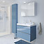 Armoire de salle de bains GoodHome Imandra bleu L.40 x H.90 x P.15 cm