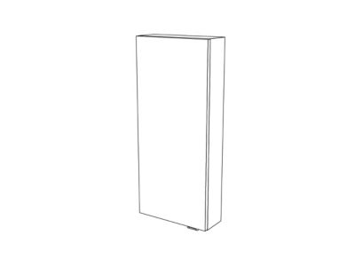 Armoire de salle de bains GoodHome Imandra bleu L.40 x H.90 x P.15 cm