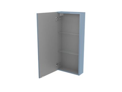 Armoire de salle de bains GoodHome Imandra bleu L.40 x H.90 x P.15 cm