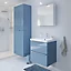 Armoire de salle de bains GoodHome Imandra bleu L.60 x H.90 x P.36 cm