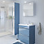 Armoire de salle de bains GoodHome Imandra bleu miroir L.60 x H.90 x P.36 cm
