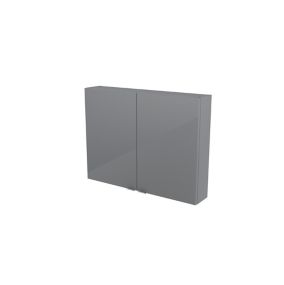 Armoire de salle de bains GoodHome Imandra gris L.80 x H.60 x P.15 cm