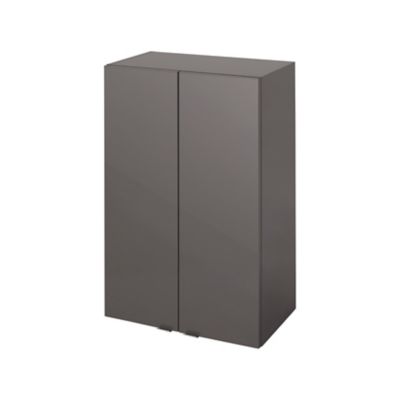 Armoire de salle de bains GoodHome Imandra gris taupé L.60 x H.90 x P.36 cm Castorama