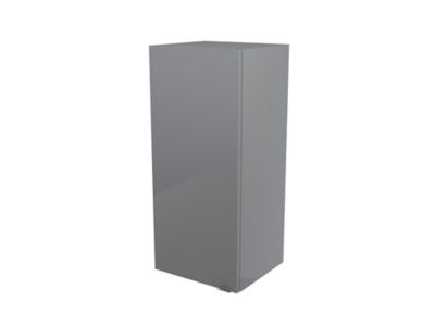 Armoire de salle de bains gris brillant l.40 x H.90 x P.36 cm, GoodHome Imandra