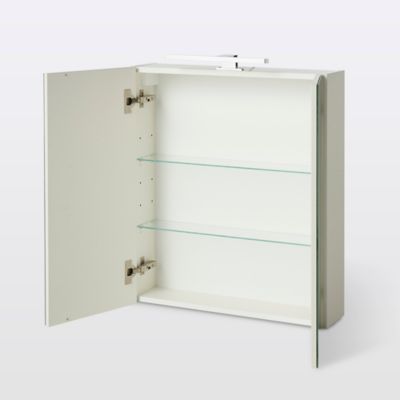 Armoire de salle de bains Indra miroir éclairant L. 60 x H. 67 x P. 14,6 cm