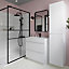 Armoire de salle de bains l.40 x H.90 x P.36 cm, blanc mat, Imandra
