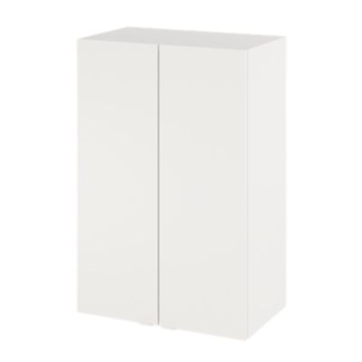 Armoire de salle de bains l.60 x H.90 x P.36 cm, blanc mat, Imandra