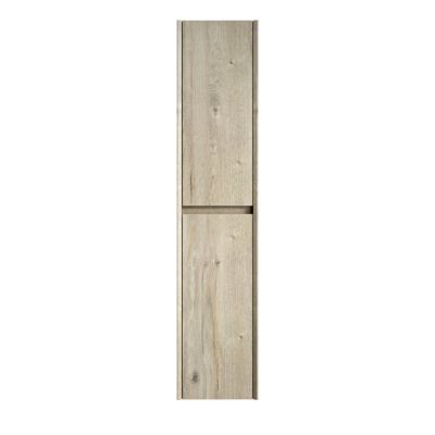 Armoire de salle de bains murale en contreplaqué blanc cassé avec 2 portes