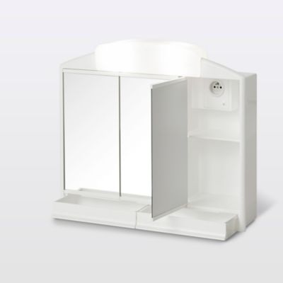 Armoire de salle de bains Toeda miroir éclairant L. 58,6 x H. 51,2 x P. 14,2 cm