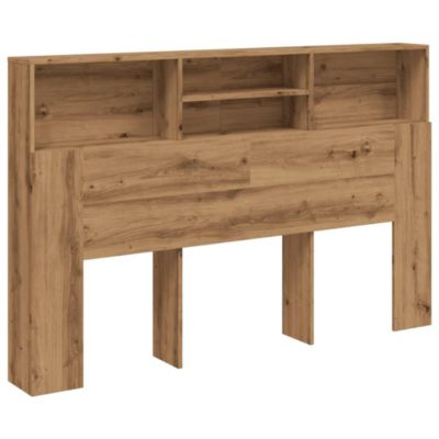 Armoire de tête de lit chêne artisanal 160x19x103,5 cm vidaXL
