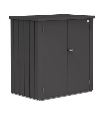 Armoire de terrasse métal 1300 L, l.132 x P.87 x H.140 cm taille L, gris foncé, Biohort Romeo