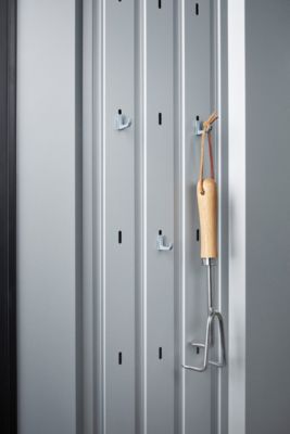Armoire de terrasse métal 800 L, l.132 x P.57 x H.140 cm taille M, gris foncé, Biohort Romeo