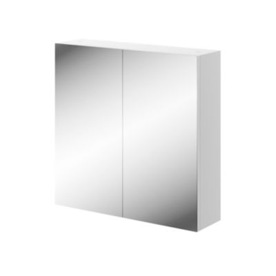 Armoire de toilette 2 portes miroir l.55 x H.54 x P.14,6 cm, Opah