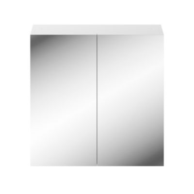 Armoire de toilette 2 portes miroir l.55 x H.54 x P.14,6 cm, Opah