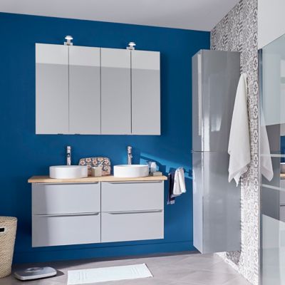 Armoire de toilette avec miroir l.60 x H.90 x P.15 cm, GoodHome Imandra