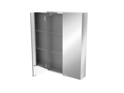 Armoire de toilette avec miroir l.60 x H.90 x P.15 cm, GoodHome Imandra