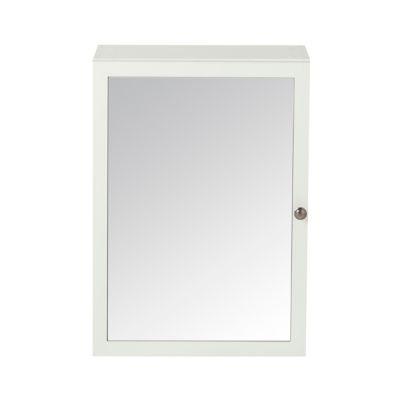 Armoire de toilette blanc mat l.50 x H.70 x P.15 cm, GoodHome Perma
