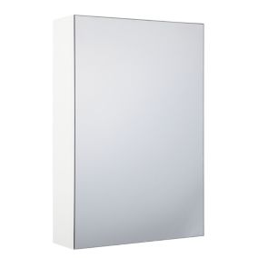 Armoire de toilette blanche avec miroir 40 x 60 cm PRIMAVERA