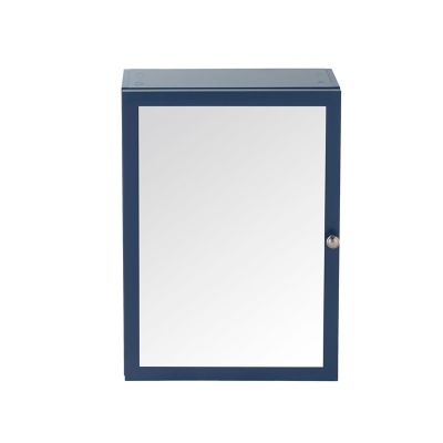 Armoire de toilette bleu mat l.50 x H.70 x P.15 cm, GoodHome Perma