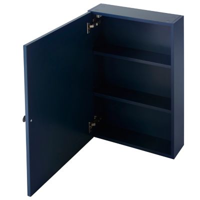 Armoire de toilette bleu mat l.50 x H.70 x P.15 cm, GoodHome Perma