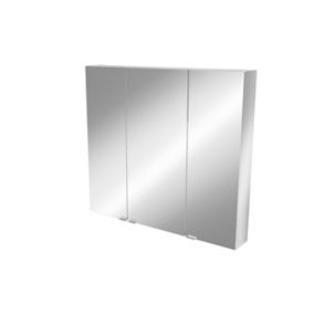 Armoire de toilette miroir l.100 x H.90 x P.15 cm, GoodHome Imandra