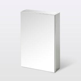 Armoire de toilette miroir l.40 x H.60 x P.15 cm, GoodHome Imandra