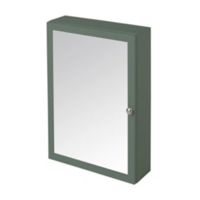 Armoire de toilette vert mat l.50 x H.70 x P.15 cm, GoodHome Perma