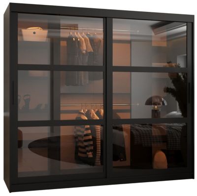 Armoire Dome a portes coulissantes H. 200 x L. 200 x P. 62 2 portes